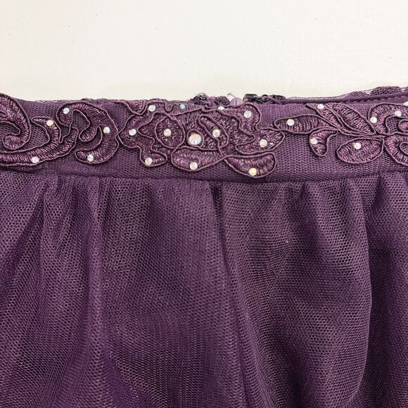 Say Yes To The Dress Mesh Skirt Juniors 11 Fairycore Whimsigoth Bling Tutu Glam - Picture 4 of 8